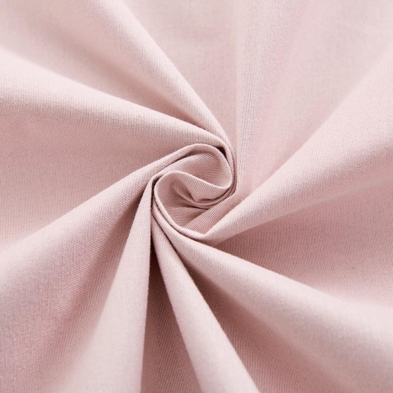 2-piece Fully Blackout Curtain Fabric, Suitable for Bedroom and Living Room as Heat Insulation and Sun Protection Curtains (52x63 inches) - Pink