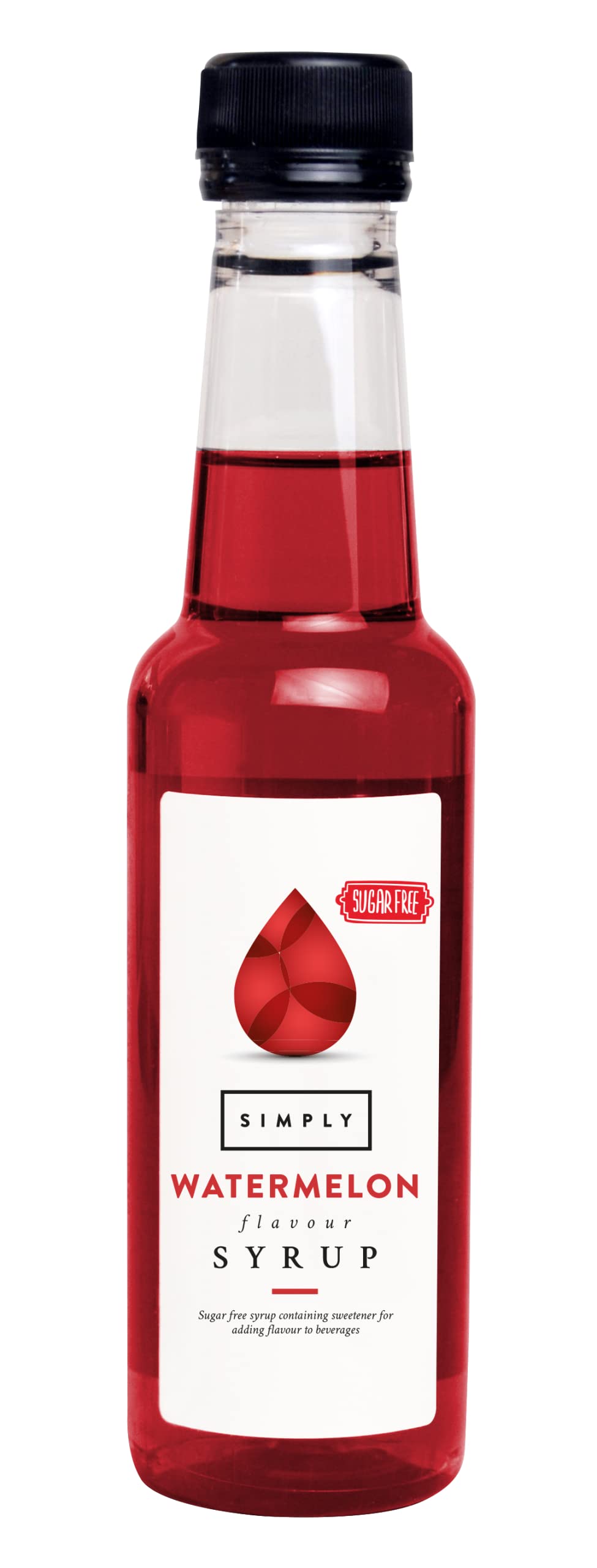 Simply Sugar Free Watermelon Syrup, Low Calorie, Vegan & Nut Free Flavoured Syrup for Coffee, Cocktails & Baking (250ml)