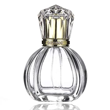 50ml 1.7 oz Vintage Pumpkin Shape Spray Bottle Refillable Crystal Glass Atomizer Empty Fine Mist Spray Perfume Bottles Pumpkin