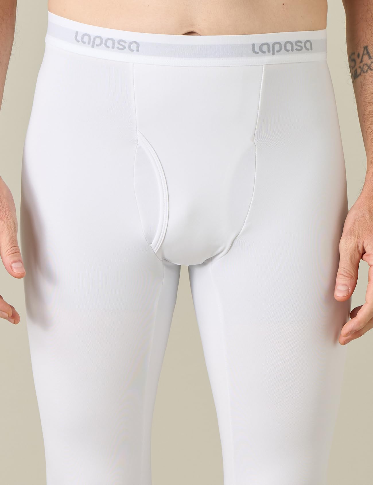 LAPASA Pacco da 2 o 1 Calzamaglie Termica Uomo Fodera in Pile Medio/Pesante Pantaloni Termici Sportivi Strato Base Biancheria Intima Leggings Caldi M10/M25/M56
