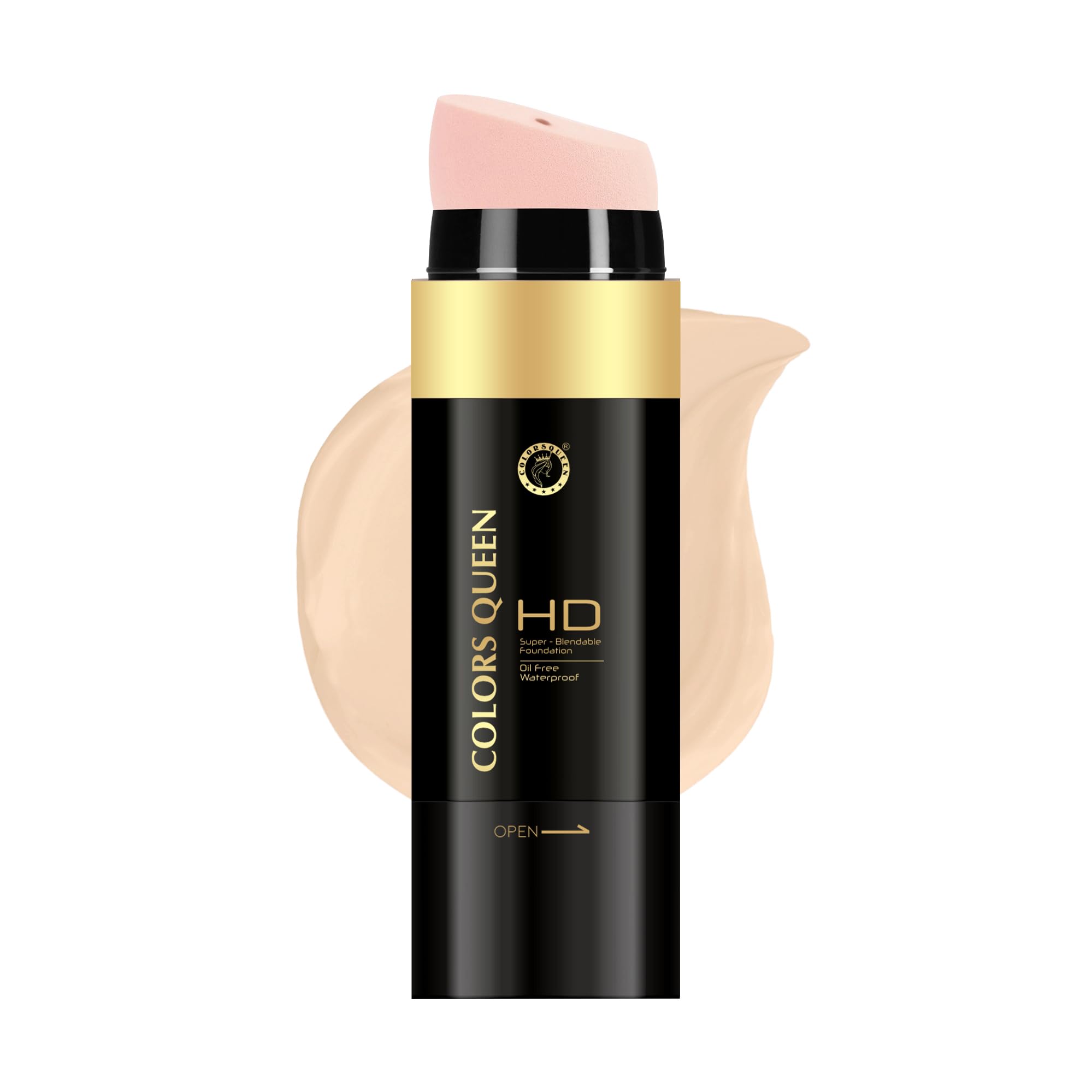 COLORS QUEEN Hd Super Blendable Oil Free Matte Finish Water Proof Full Coverage Foundation (Ivory, All, 1 Count)-picture-18