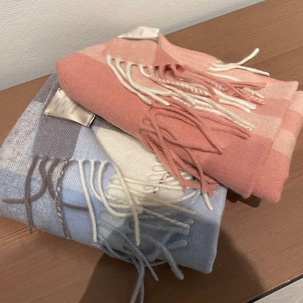 Sciarpa Invernale Elegante Sciarpina Confortevole sciarpa di lana calda moda plaid donne sciarpe inverno scialle caldo e avvolgere la nappa lunga femminile Calda