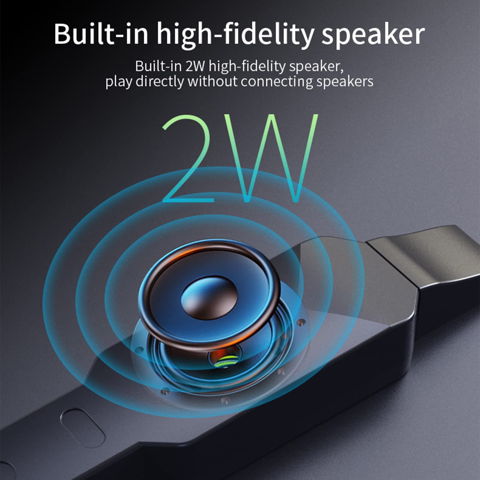 BT Instrumento de Viento electrónico Digital Recargable Admite 10 Tonos Sensibilidad de respiración Ajustable Auriculares externos o conexión de aplicación de Altavoz