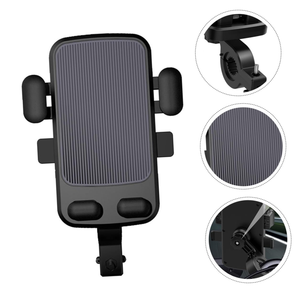 Gatuida 3pièces Support De Téléphone Vélo Monture Ajustable pour Et Trottinette Électrique Installation Facile avec Verrou Mécanique Support De Navigation pour Smartphone Compatible