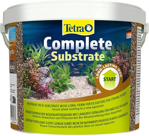 Tetra Complete Substrate - nährstoffreicher Bodengrund mit Langzeit-Dünger für gesunde Pflanzen, zur Neueinrichtung des Aquariums (Substratschicht unter dem Kies), 5 kg Eimer