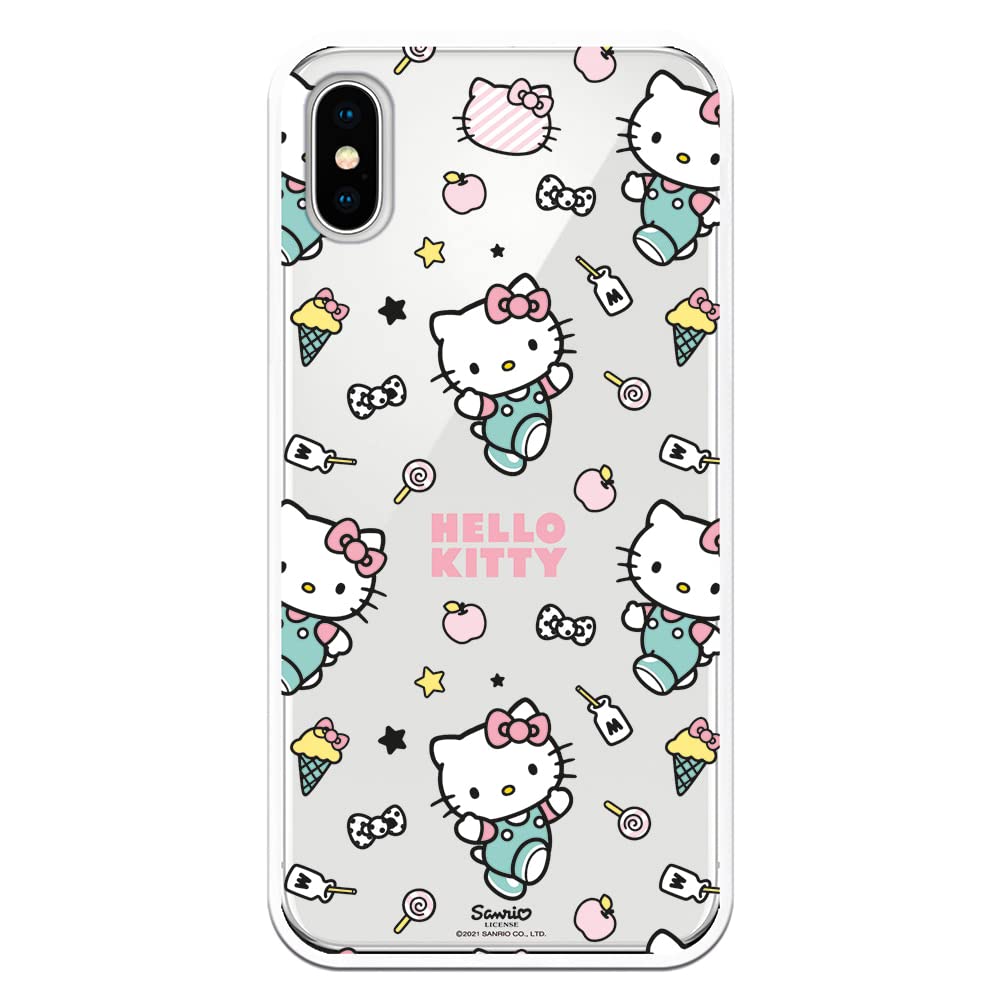 Personalaizer Hello Kitty Pattern Stickers for iPhone X - XS