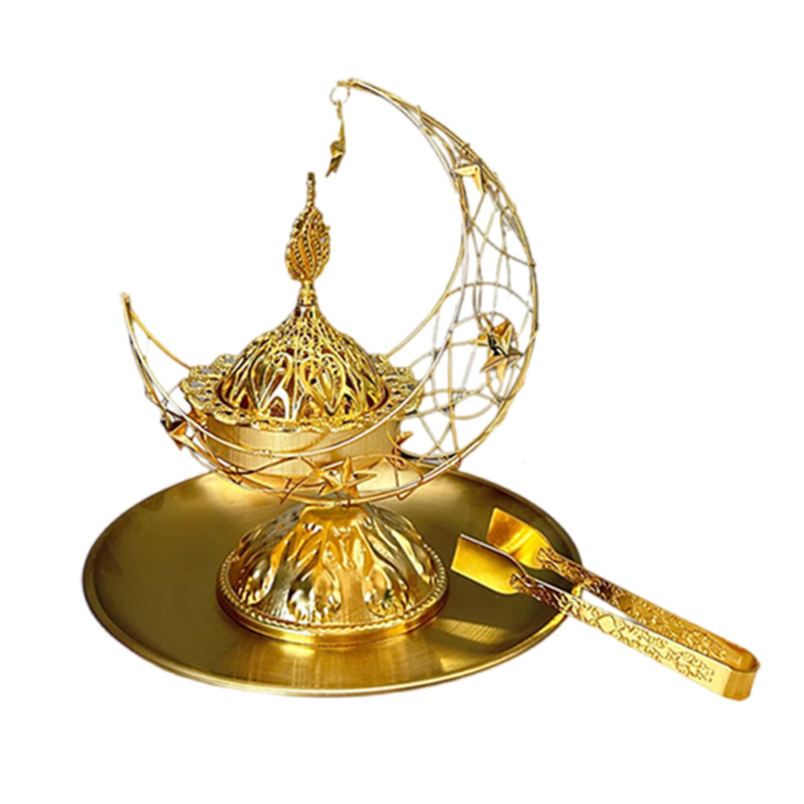 aromatherapy burner, Home Decors And Aromatherapies Diffuser With Removable Ashes Tray Tongs Frankincense Resins
