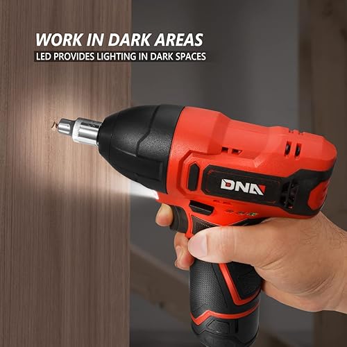 Miniatura 7 de DNA MOTORING TOOLS-00160 Llave de impacto inalámbrica, 38 pulgadas Chuck Max Torque 120Nm 12V Llave de impacto eléctrica con luz de trabajo LED,