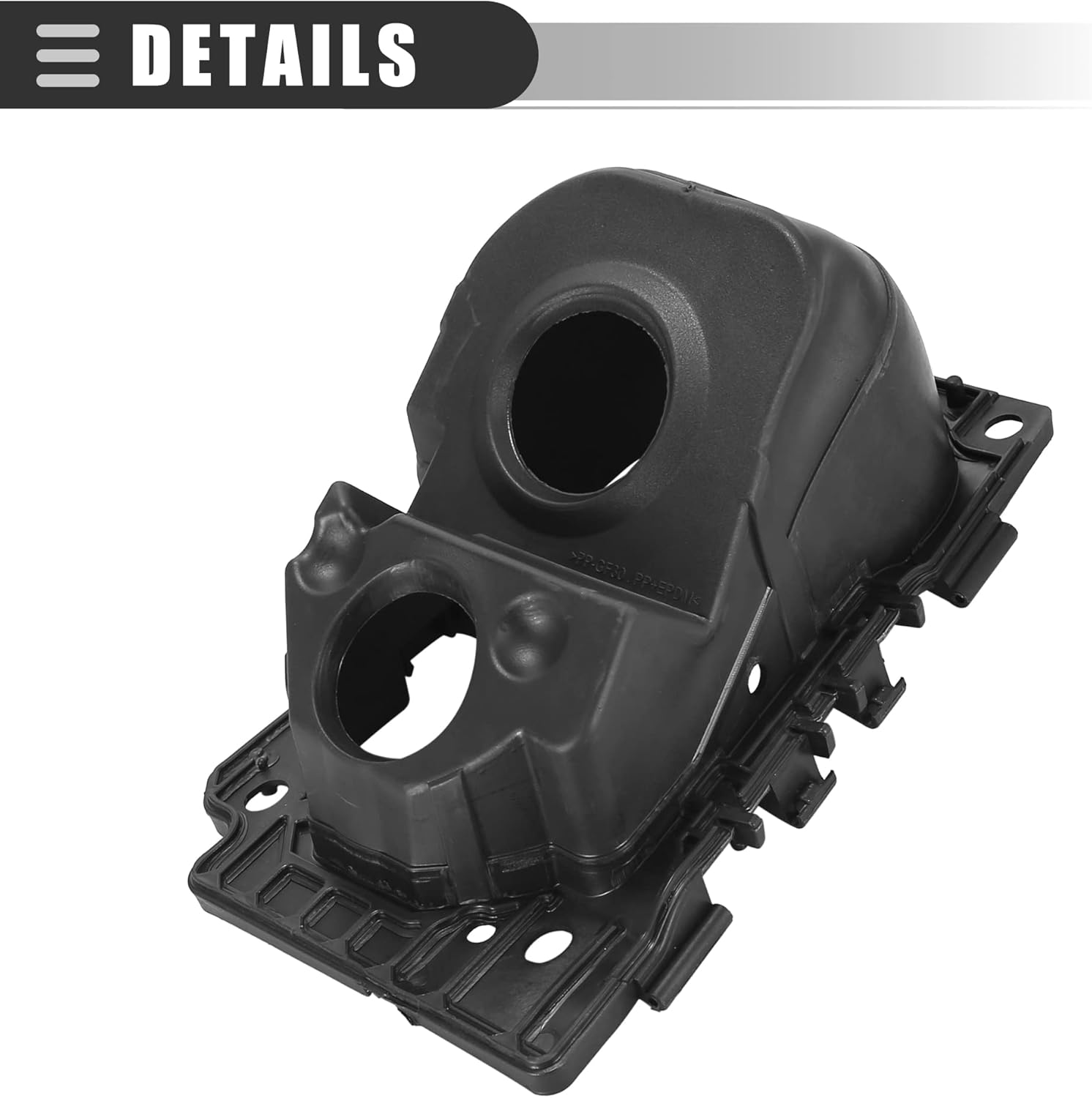 Motoforti Car Fuel Filler Door Housing Pocket, for Ram Promaster 1500 2500 3500 3.0L Diesel 2014-2018, Plastic, 68169762AC, Black
