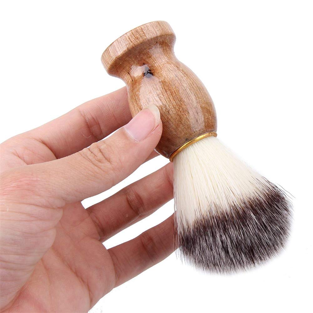 U/K PULABO - Brocha de afeitar de pelo de tejón para hombres, de calidad superior, para barbas, barbas, barbas, barbas, afeitadoras