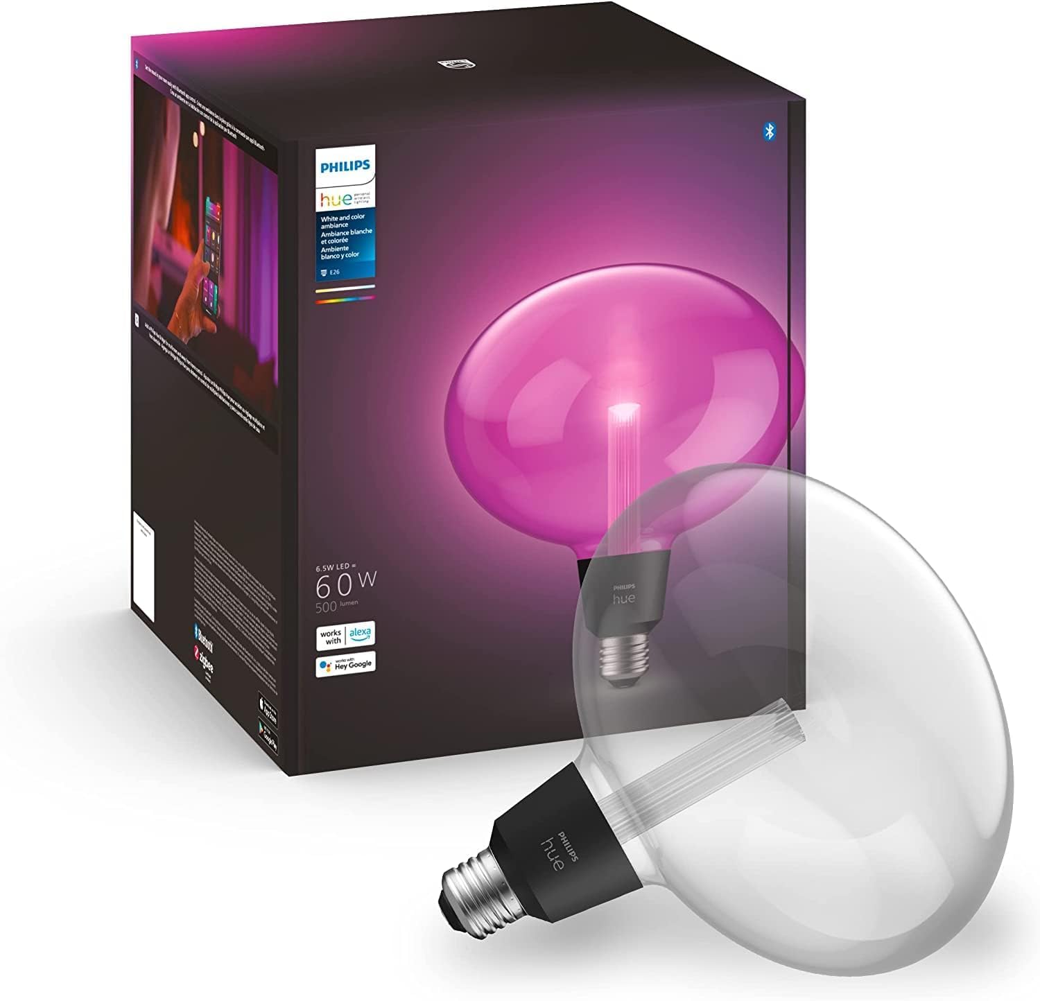 Philips Hue Ellipse White and Colour Ambiance LED Smart Light Bulb