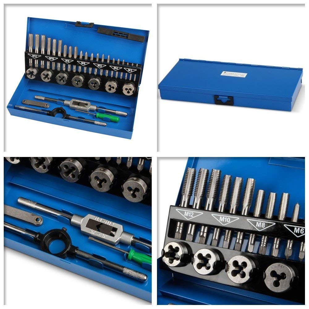 Kit Filettatrici Metrico 110 Pezzi - Set Professionale In Acciaio Al Tungsteno Con Custodia - Foto 8