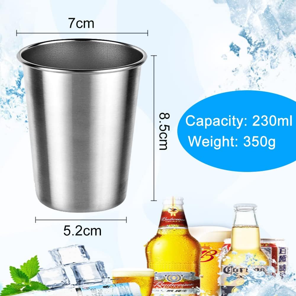 QUCUMER 6 Pcs Stainless Steel Cup - Image 3