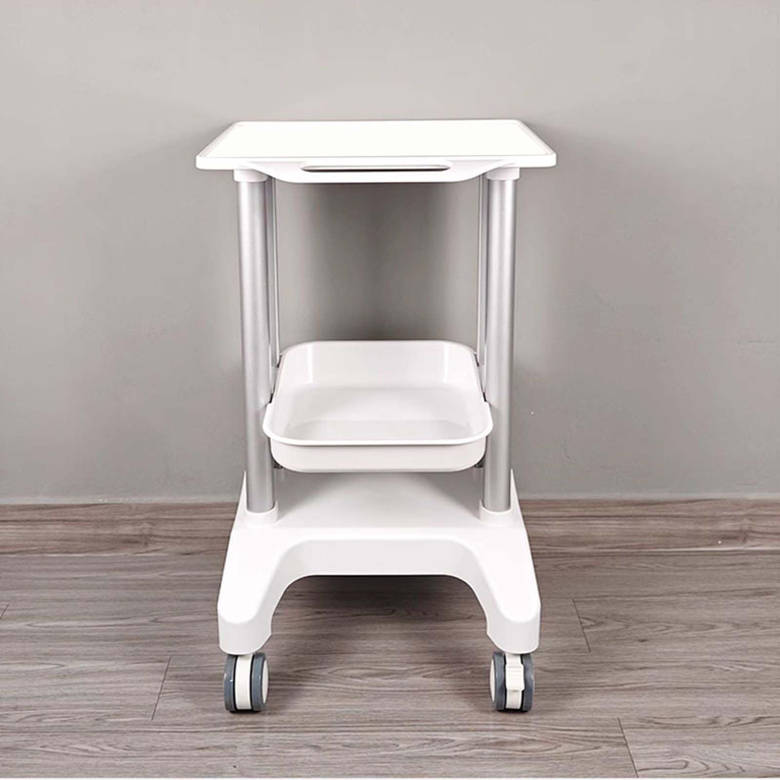 Carrello con ruote silenziose, in ABS, professionale, con cuscinetti antiscivolo, per ospedale, clinica, salone di bellezza, spa, ufficio e camera da letto