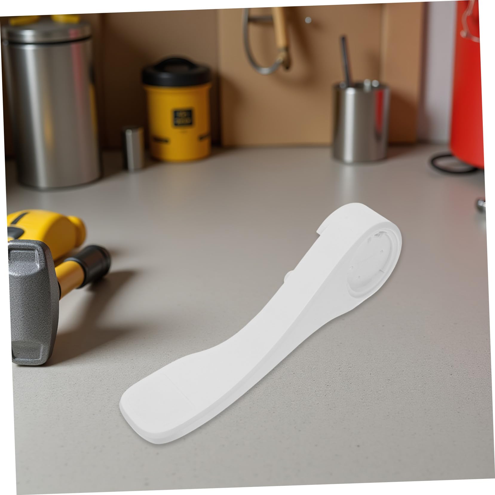 Pedale Scarico Wc Camper Bianco in Abs per Toilette Rv | Ricambio per Camper e Rv, Profilo Compatto, Soluzione Salvaspazio per Interni