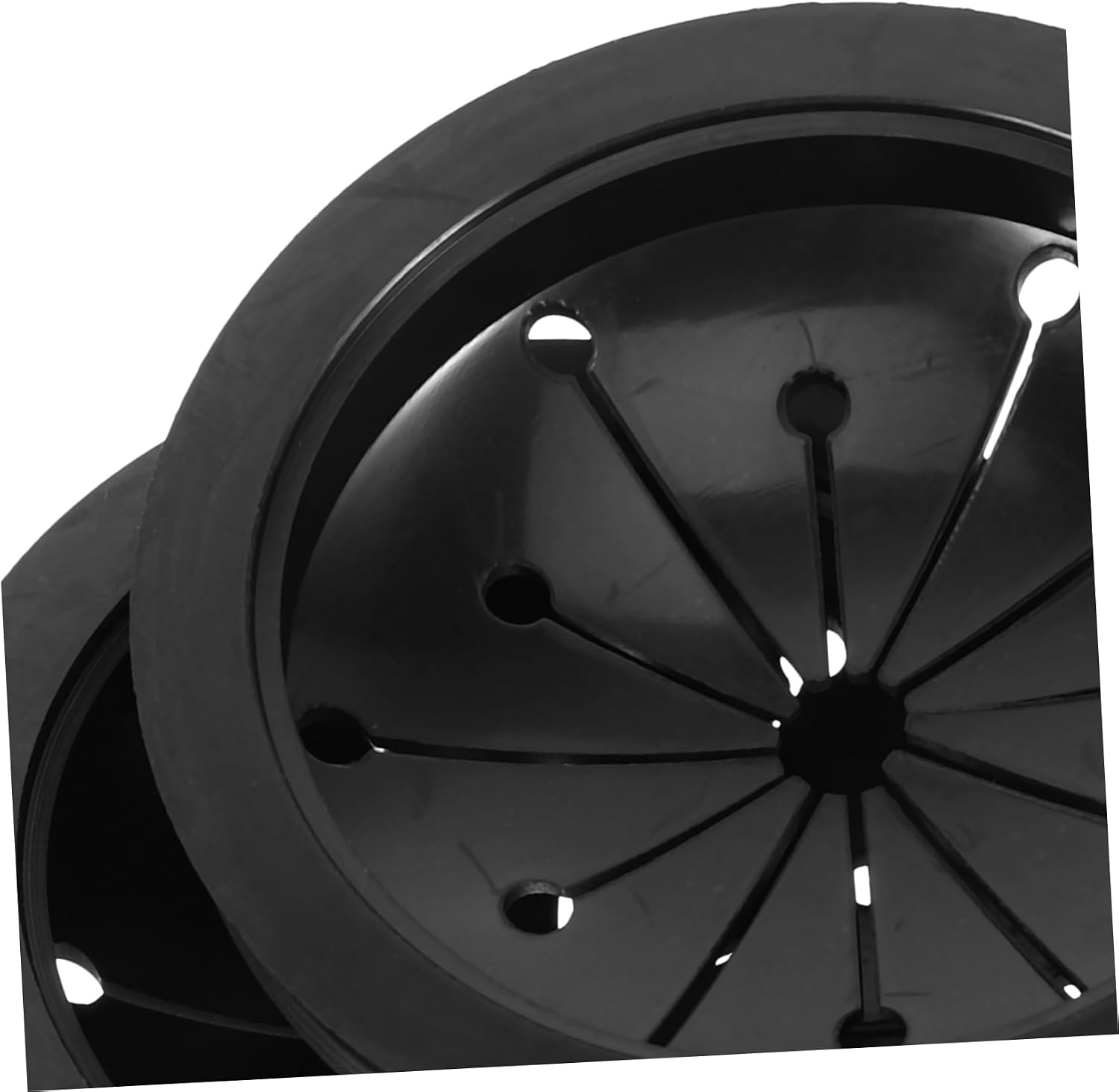 2-Pack Garbage Disposal Splash Guard Black Sink Baffle Replacement for Kitchen Waste Disposer Accessories Compatible Most Models
