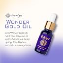 Indulgeo Essentials Wonder Gold Oil 15ml | 24K Gold Infused Makeup Face Primer for Dry and Sensitive Skin | Beauty Oil for Instant Glow with Natural SPF | Highlighter Makeup Effect | Face Oil for Glowing Skin | Helps Reduce Hyperpigmentation, Fine Lines & Aging | Ayush Certified gallery image