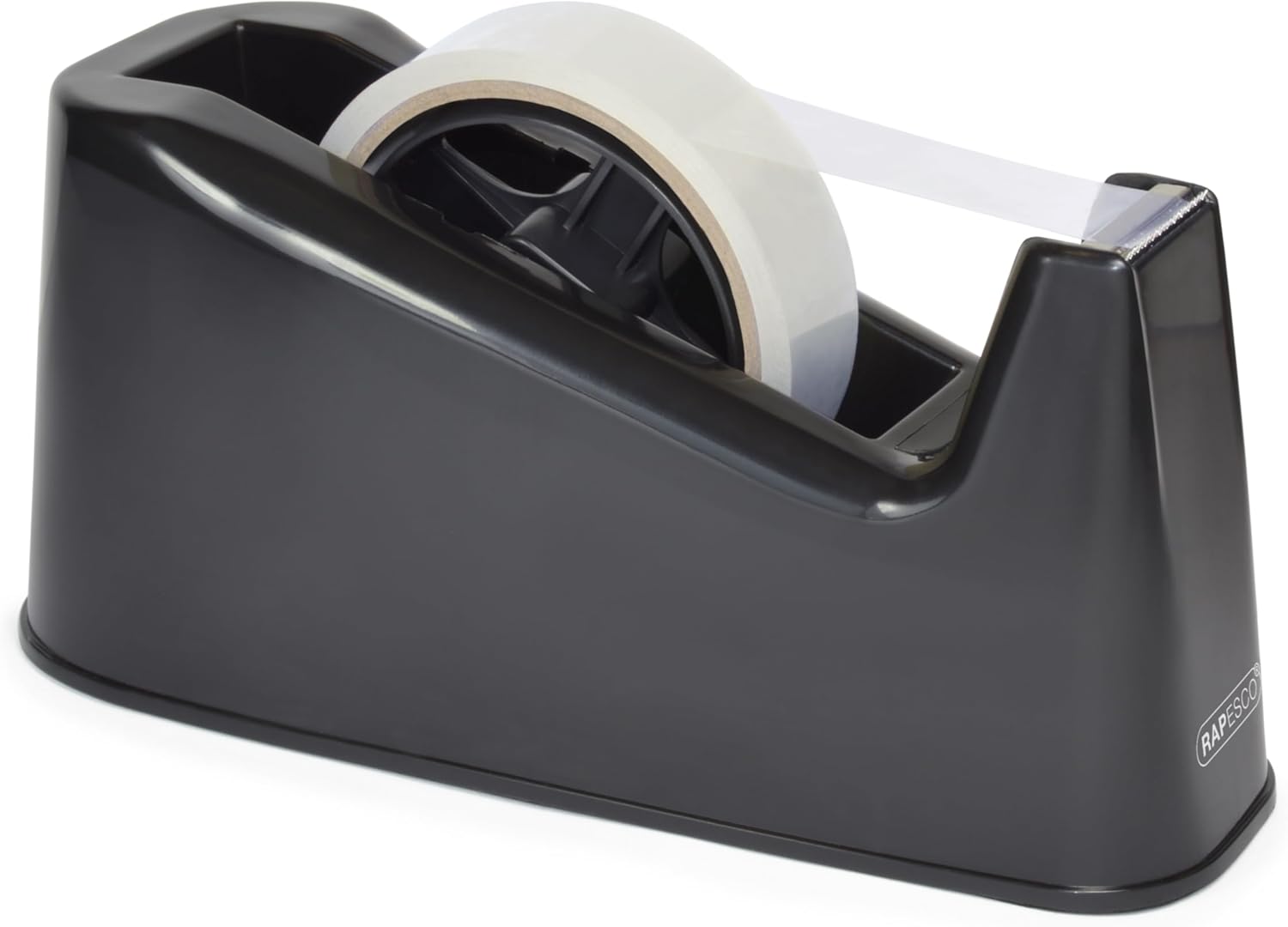 Rapesco RPTD500B 500 Heavy Duty Tape Dispenser, Tape Rolls up to 25 mm x 66 m - Black