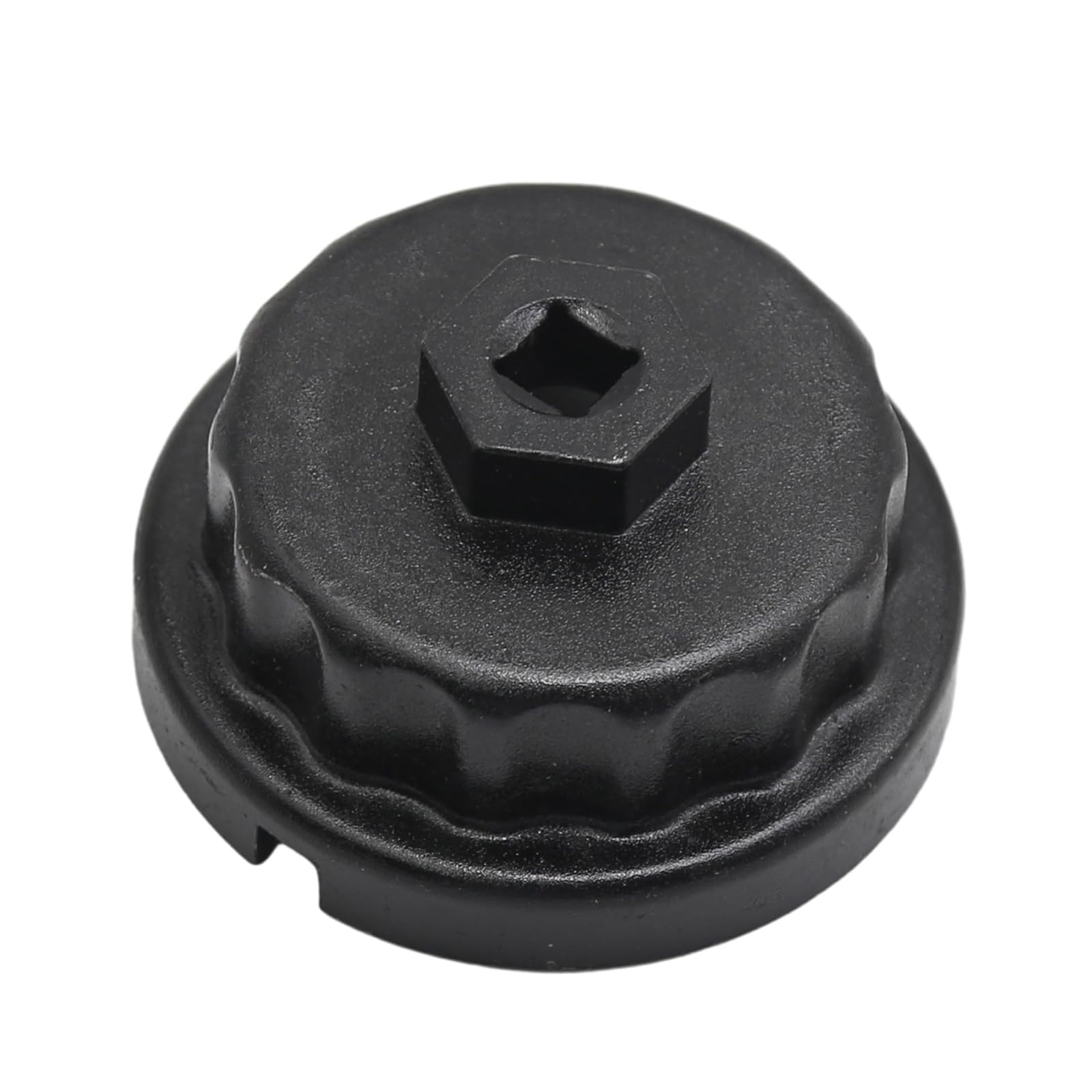 CADUFUELLY Oil Filter Wrench, Oil Filter Cap Removal Socket Tool, 64.5mm 14 Flute Cavity Style Oil Filter Wrench Tool Replacement for Toyota, Lexus, RAV4, Camry, Tundra, Sienna 2.5-5.7L Engine