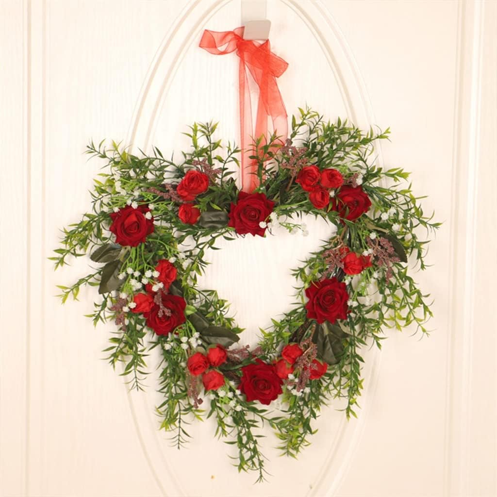 Artificial Rose Flowers Wreath Flower Wreath Door Wall Wedding Home Decoration