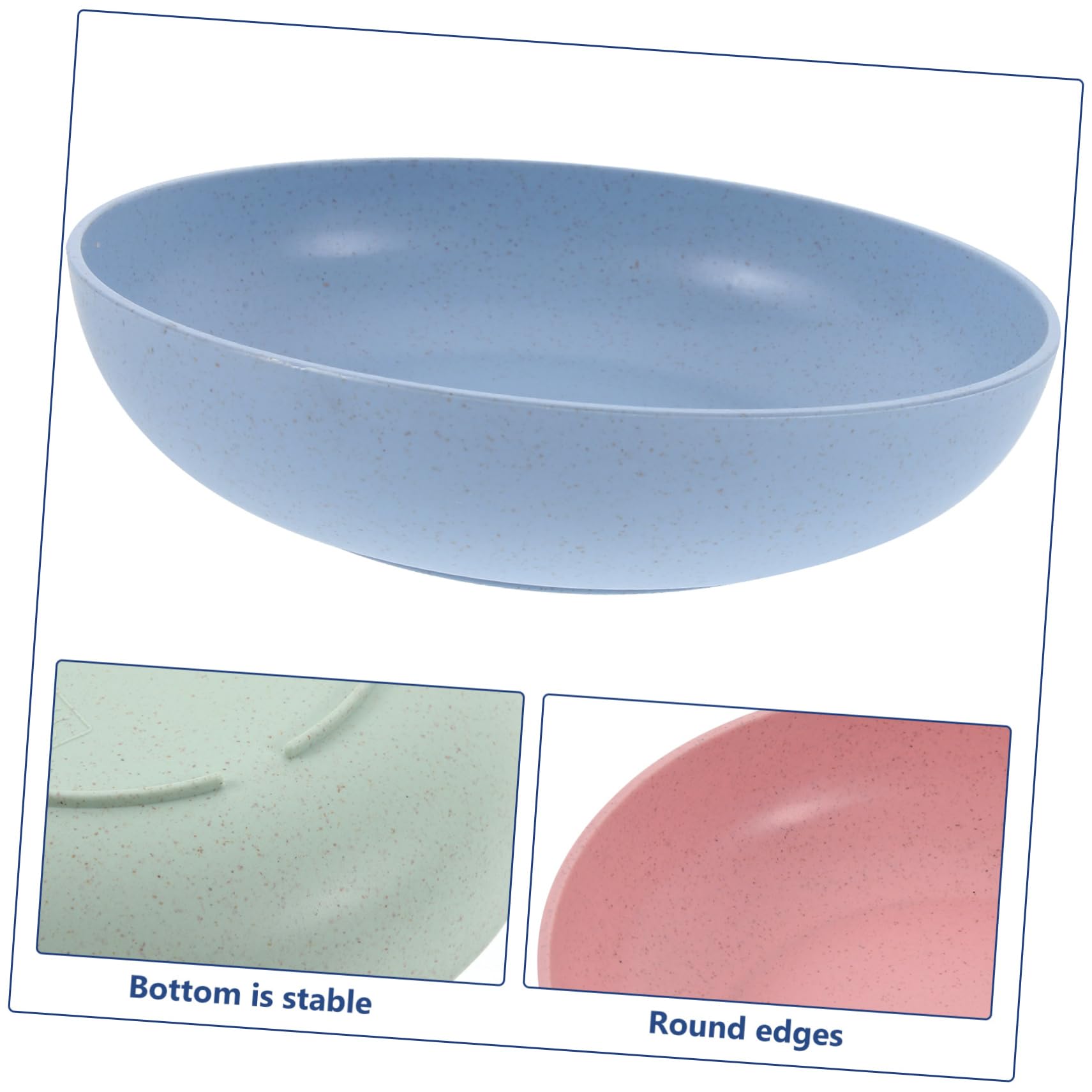 HOLIDYOYO 6 Pack Cat Food Dishes Elevated Bowls for Indoor Cats Sturdy Plastic Non-Slip Dishwasher Safe