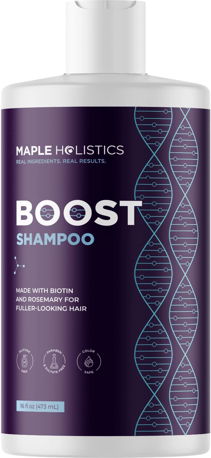 Maple Holistics Pure Pumpkin Oil for Dry Scalps and Fine Hair, Sulfate and Paraben Free, Regrowth Tip, Biotin Shampoo Additive, 2 oz