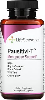 LifeSeasons - Pausitivi-T - Menopause Relief Supplement - Natural Support for Hot Flashes, Hormone Balance and Night Sweats - Contains Black Cohosh and Soy Isoflavones - 60 Capsules