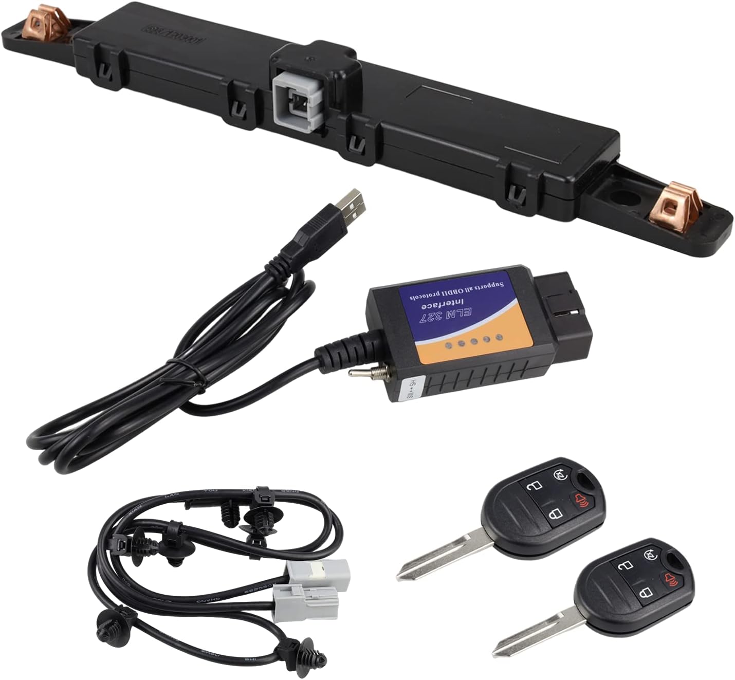 Car Remote Start System Kit With 2 Key Fobs – Compatible With Ford F-150, F-250, F-350, Edge (2011-2016), Replaces BC3Z-19G364-A
