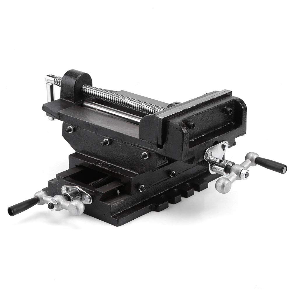 Étau Établi 2 Axes à Croix, Pince de Banc d'Atelier à Glissière Croisée, Perceuse à Tarauder, Table Croisée, Machine 6 Pouces 150mm