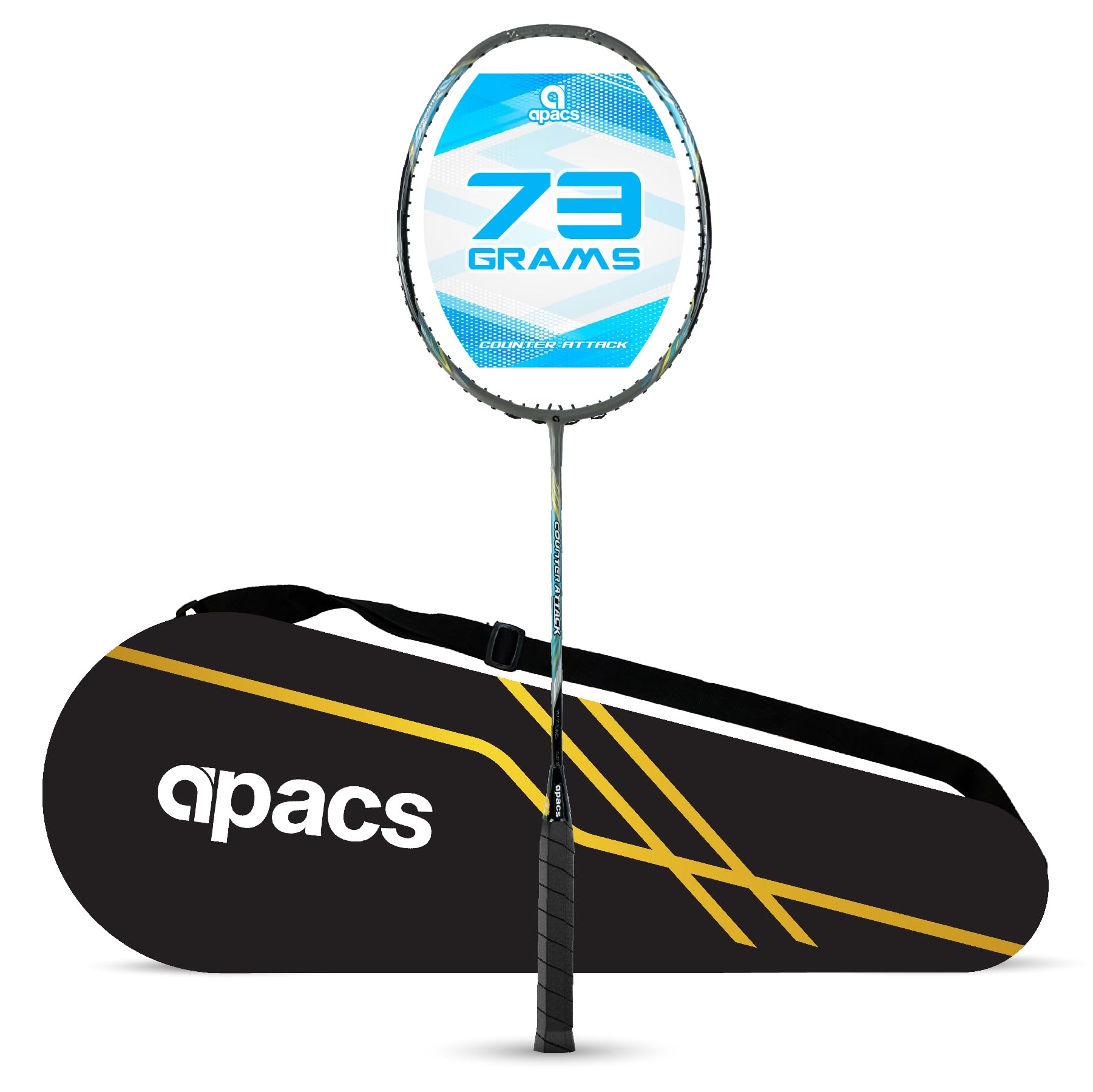See full amazon price history chart for Apacs Counter Attack (Ultralight 73g, 35 LBS) Made in Vietnam | Japanese Graphite Unstrung Badminton Racket with Full Cover | G2-4 1/8 inches (Black Silver) Apacs Counter Attack (Ultralight 73g, 35 LBS) Made in Vietnam | Japanese Graphite Unstrung Badminton Racket with Full Cover | G2-4 1/8 inches (Black Silver) (B0D49QN3HG) Amazon Price History, Amazon Price Tracker