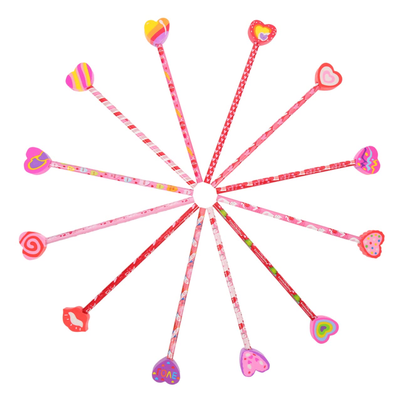 VILLCASE Lot De 4 Crayons À Papier Pour Lécole Gommes Et Crayons De Couleurs Assorties Pour Garçons Et Filles 18 Pièces X 4