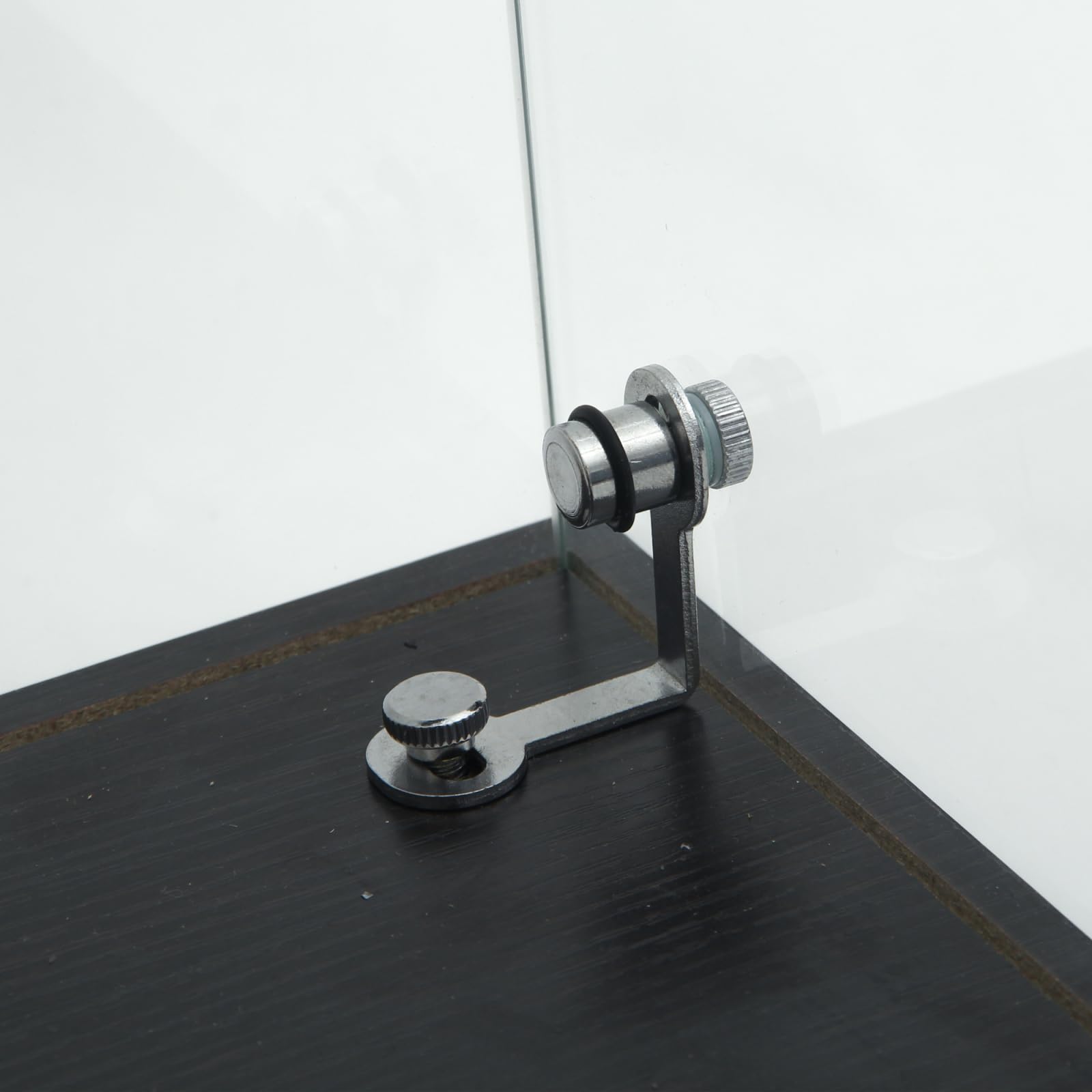 belupai Vetrina in vetro a 4 strati con LED, 80 x 36 x 164 cm, armadio da collezione moderno con 2 ante, armadio in vetro in piedi con serratura, mobile vetrina per soggiorno, ufficio, nero