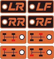 Etiquetas indicadoras de posição de pneu/roda, lembrete de troca de pneu sazonal, conjunto de 8 marcadores de troca de pneu de neve de haste de válvula duráveis e reutilizáveis