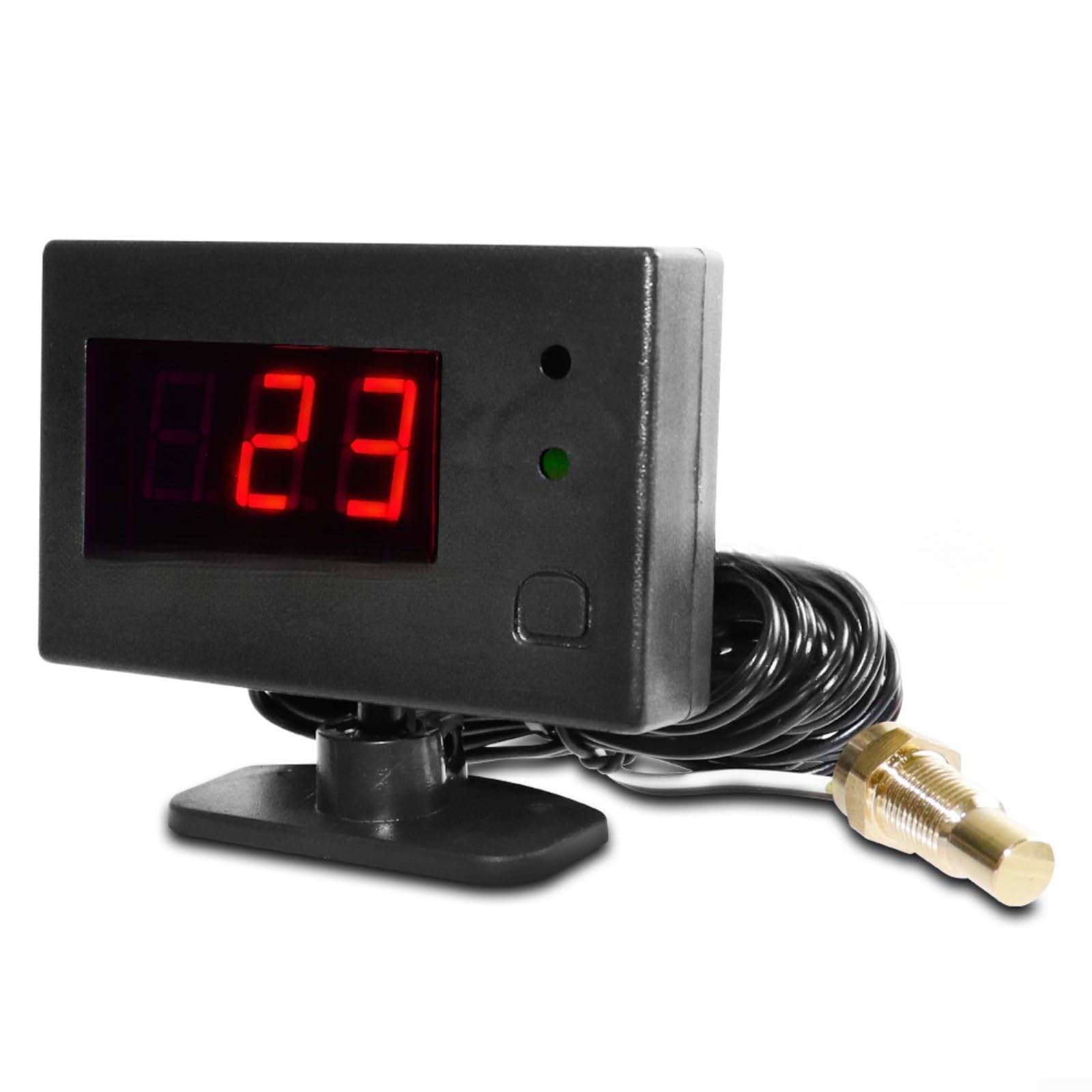 Indicador digital de temperatura del agua del coche 40Mm 12V 24V Pantalla dual del tablero del sensor