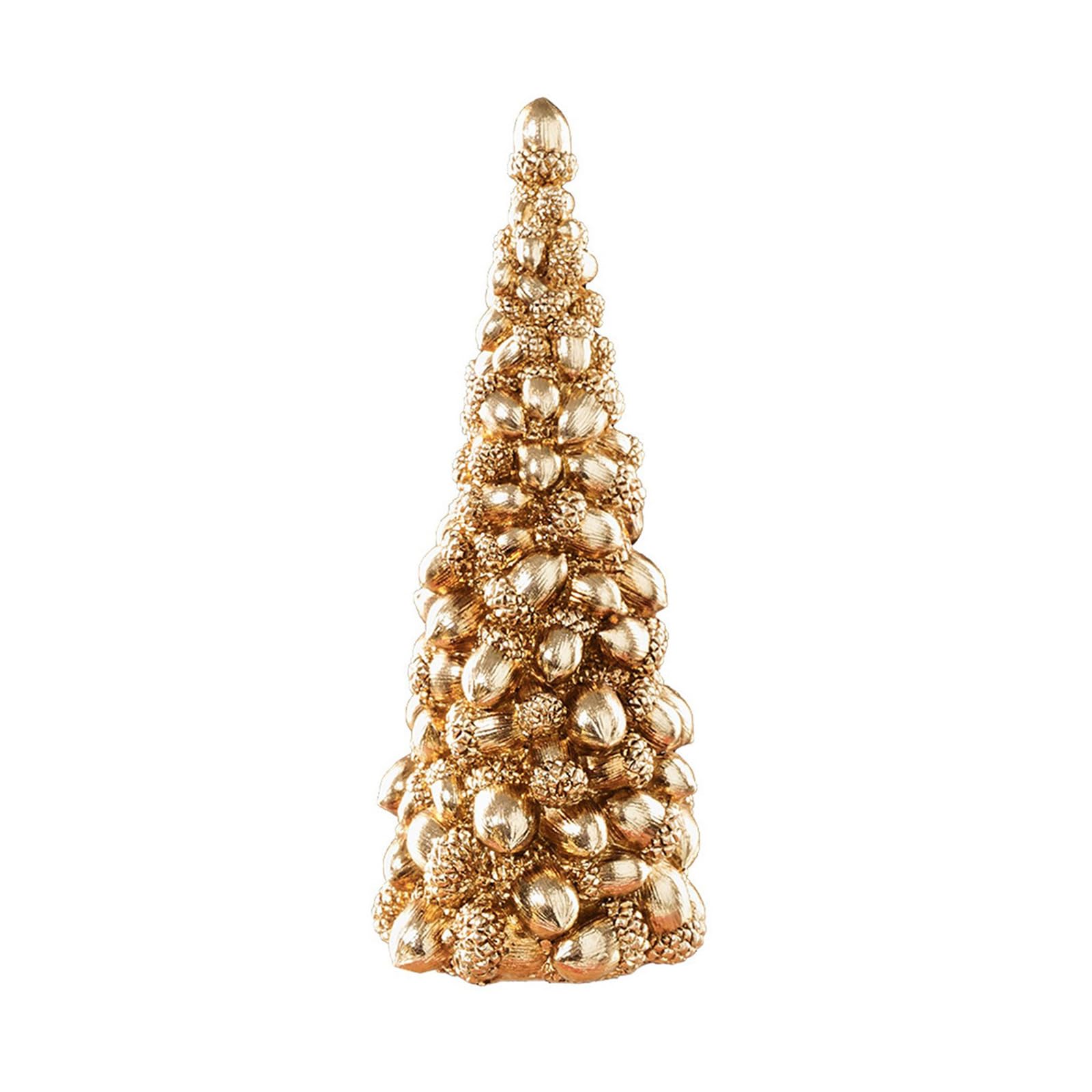 Resin Holiday Tree Decor for Tabletop and Mantel, Textured Christmas Figurine Accent for Seasonal Home Display Seasonal Home Display