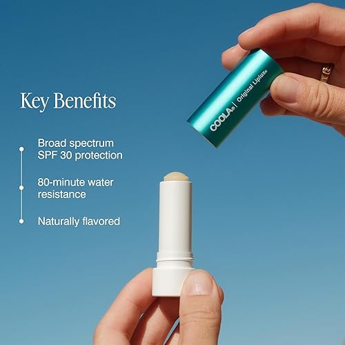 Miniatura 4 de COOLA Bálsamo labial orgánico Liplux y protector solar con SPF 30, cuidado labial probado por dermatólogos para protección diaria, vegano y sin