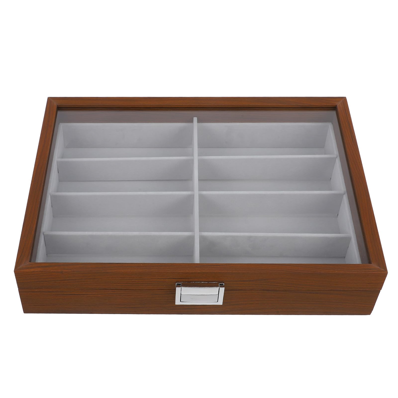 Sonnenbrillen Organizer mit 8 Fächern und Samt Tragbare Sonnenbrillen Aufbewahrungsbox für Damen und Herren für Sommer und Zuhause