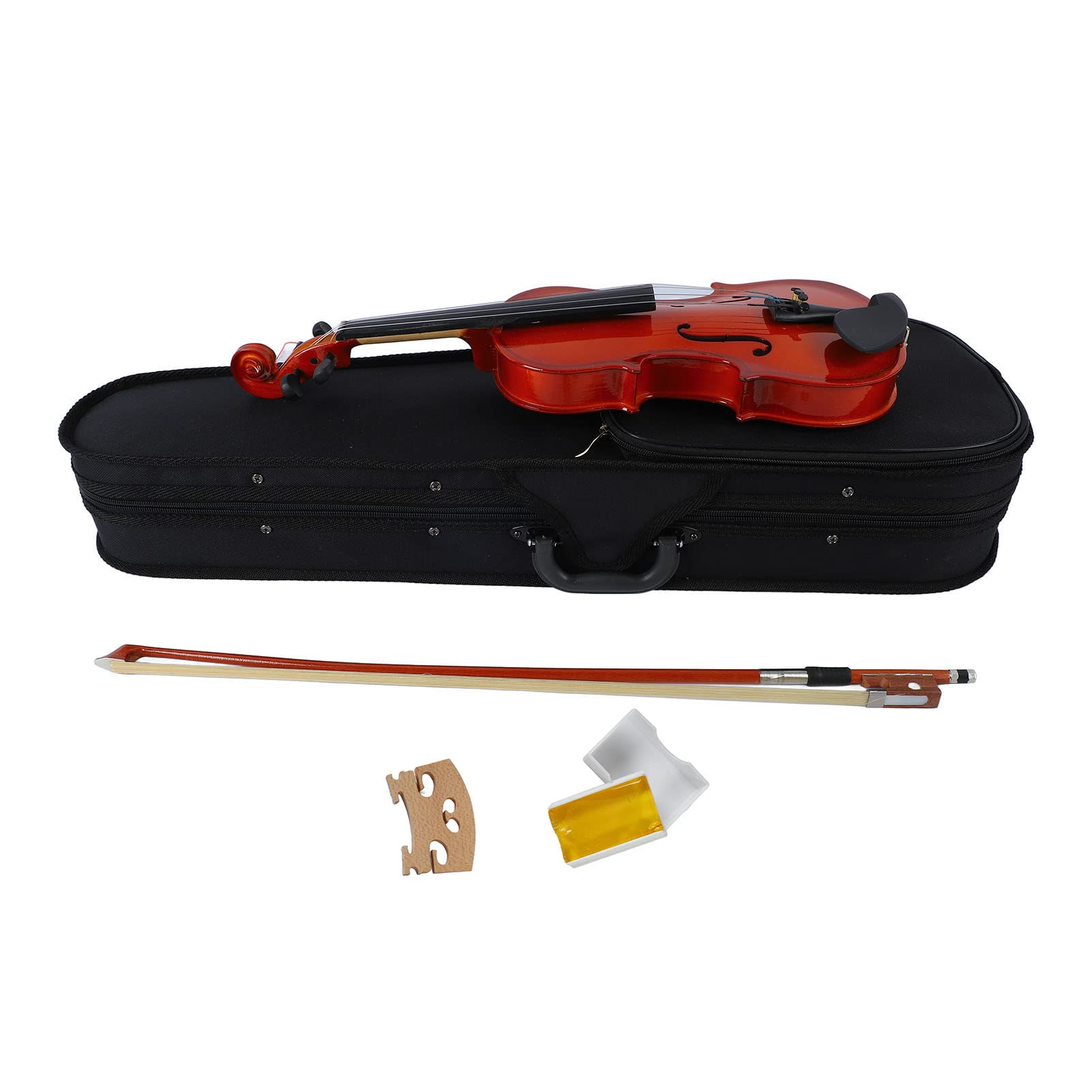 Generic Custodia per Archetto per Violino Kit per Ponte Set per Violino in Legno Artigianale per Esibizioni e Esercizi Quotidiani, Collezione da 5 Pezzi (1/8)