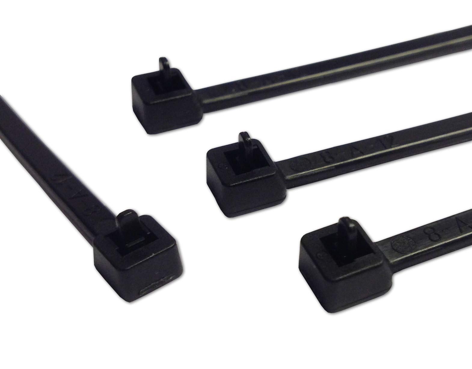 Ukcable-Ties Black Releasable/Reusable Cable Ties 4.8Mm X 370Mm - Pack Of 300