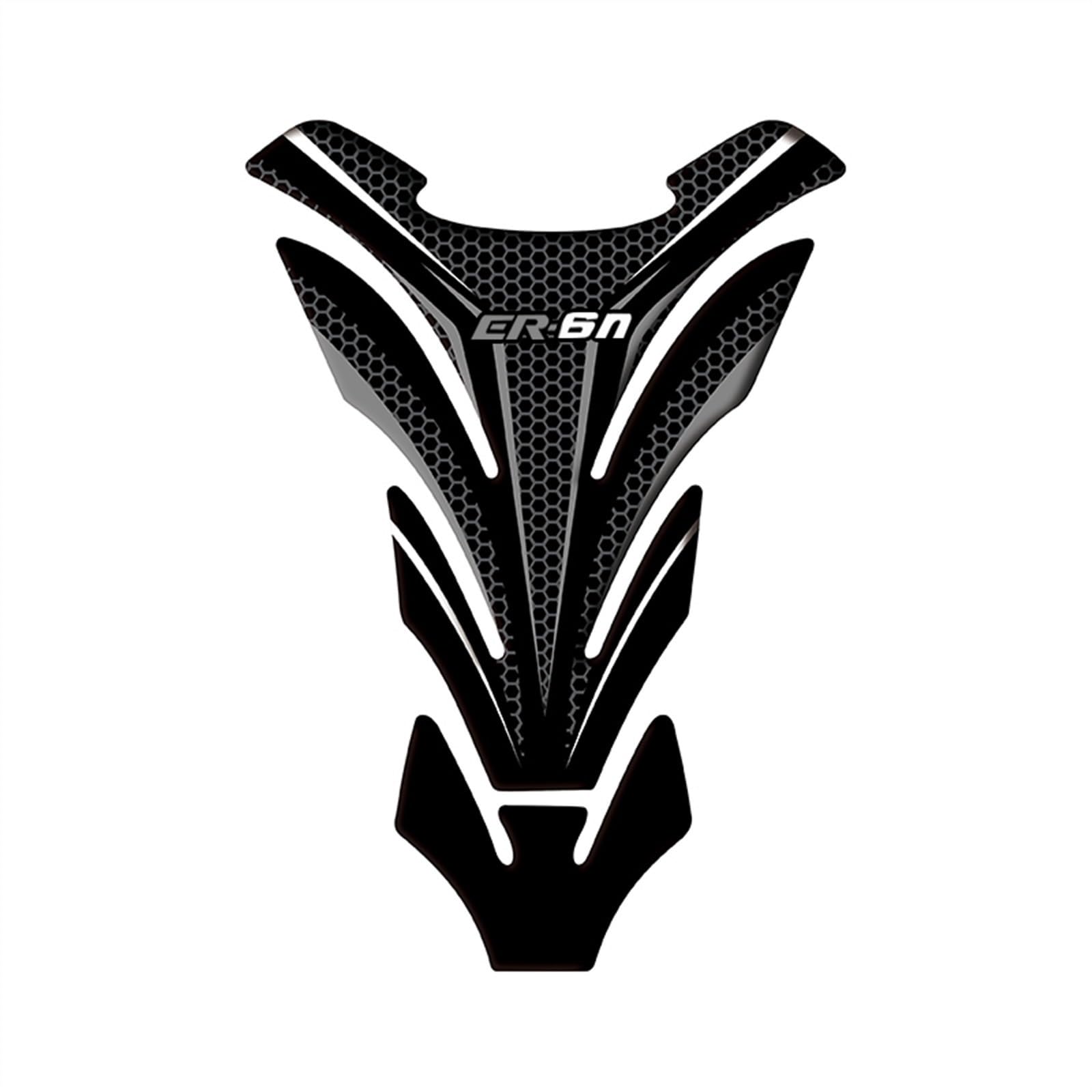 Motorcycle Sticker Emblem Protection Tank Pad Decal Fishbone for Kawasaki for ER6N for ER-6N All Years Protection(Color4)