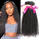 Flady 7A Brazilian Virgin Curly Hair 3 Bundles 100% Unprocessed Brazilian Curly Weave Human Hair Ext
