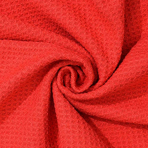 Serviette en microfibre anti glissement fente centrale 20cm essuyage rapide rouge