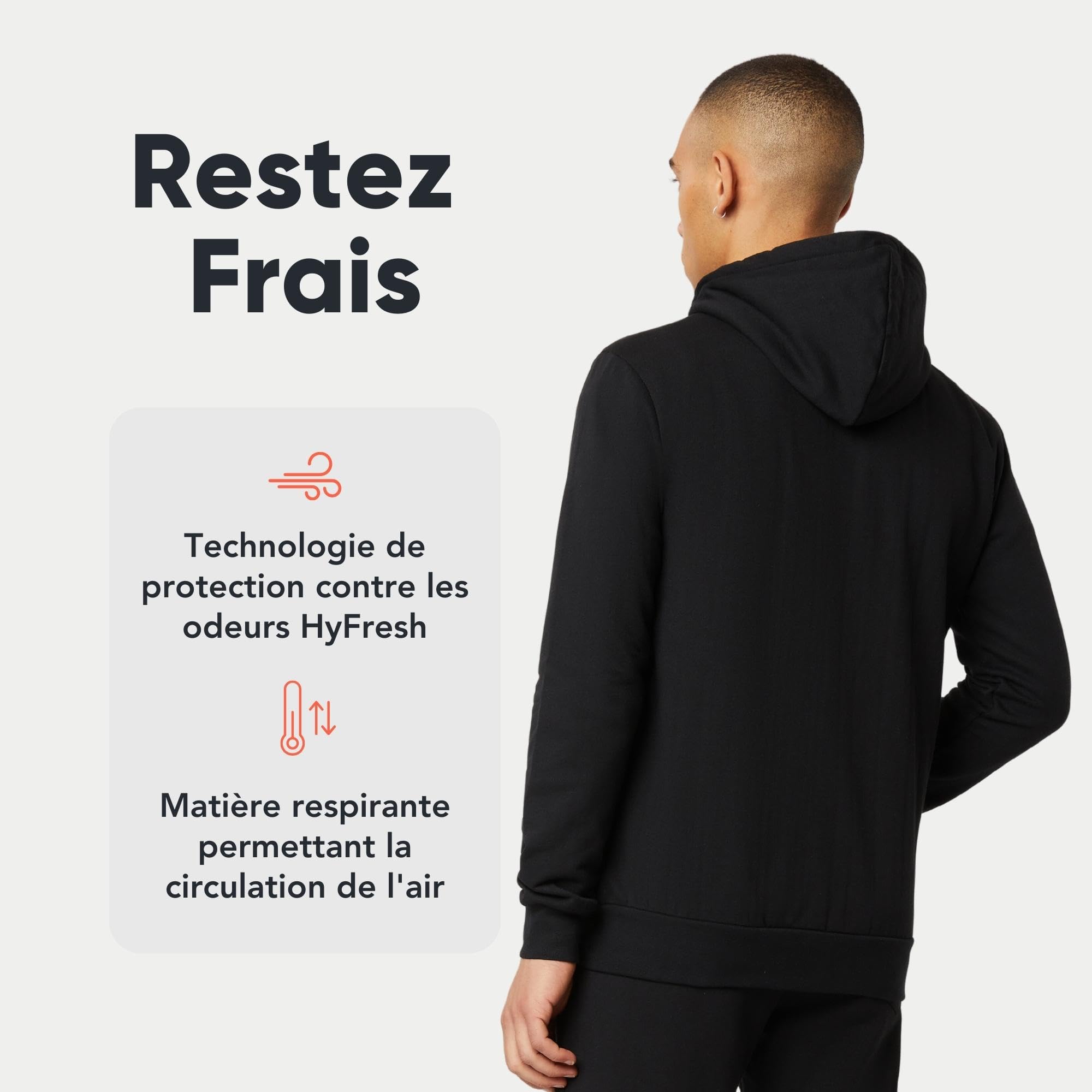 FM London Zipped Sweat-Shirt À Capuche Homme