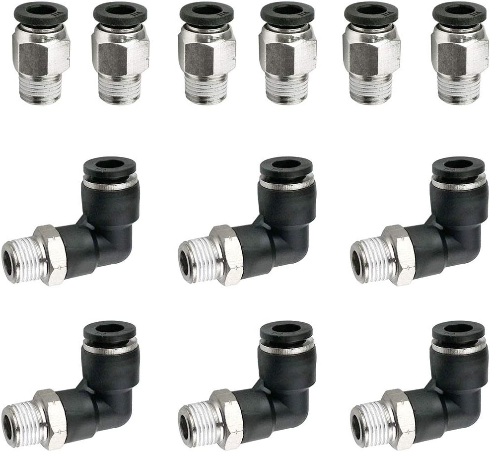 Buy Hamineler 12 PCS Straight Push Quick Release Connectors, Push to
