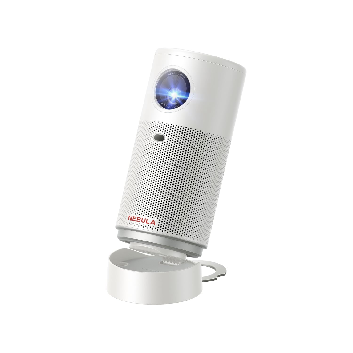 Projektor NEBULA Capsule Air Google TV, oficjalna licencja Netflix, inteligentny mini projektor 720p z Wi-Fi, 2 godziny odtwarzania (biały)