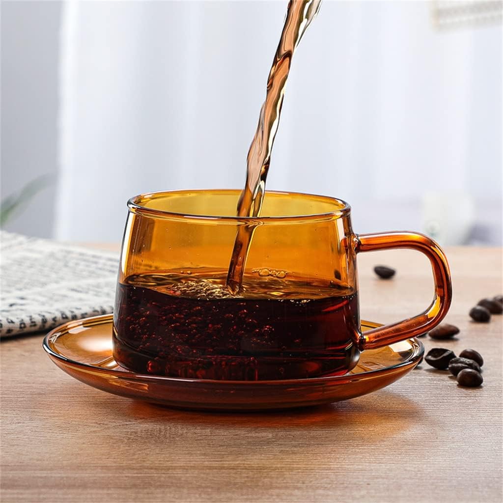 Colorful Coffee Mug High Borosilicate Glass Cup Tumbler caneca tazas Tea Juice Milk Water Heat Resistan(Blue)