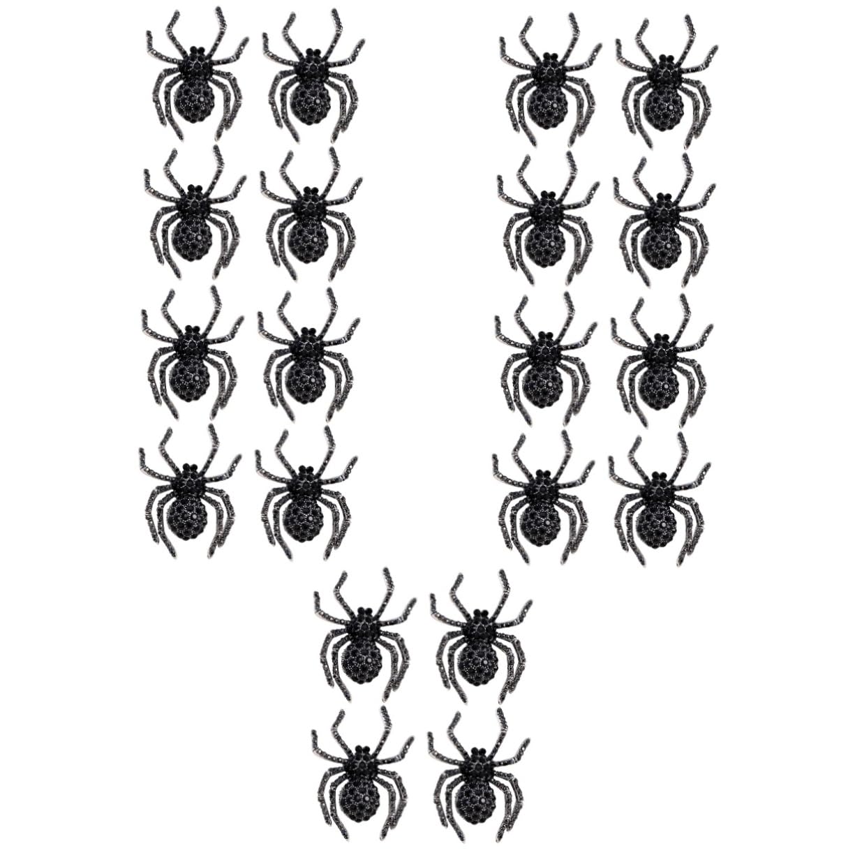 VALICLUD Retro-brosche Geisterspinne Pfau Tierbroschen Taube Halloween Costume Halloween Kleidung Retro -brosche Broschennadel Für Männer Und Frauen Strasssteine Black