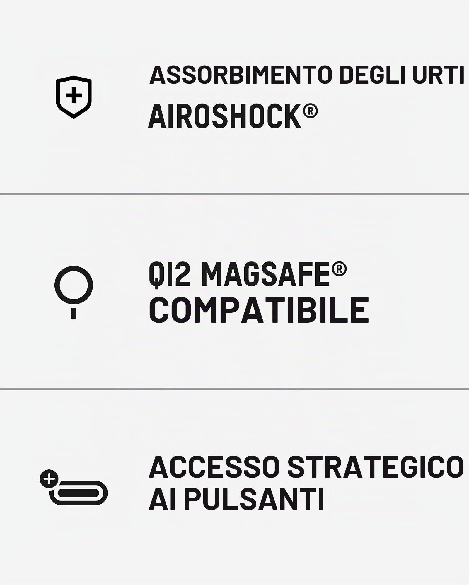 Mous per iPhone 17 Pro Limitless Pelle Nera Cover, Compatibile con MagSafe, Protezione Completa della Fotocamera, Antiurto, Nero