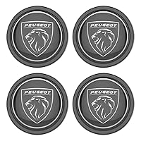 ZHSQXH 4 Pièces Voiture Cache-moyeux Pour Peugeot 4007 Cache De Roue Badge PoussièRe Centrale Jantes Antirouille Accessoires C