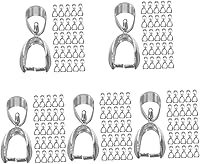 Vista 1 de EXCEART 250 Pcs Necklace Clasp Connector Jewelry Bails Clasps for Jewelry Making Necklaces Silver Sterling Silver Pendant Jewelry Findings Clasps